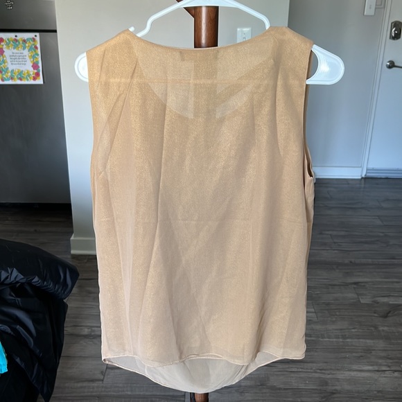 Sleeveless, Scoop Neck Blouse with shimmer - Picture 2 of 2